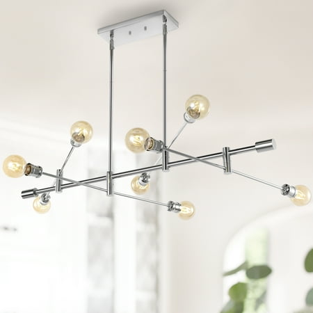 Ikon 63 8-Light Mid-Century Modern Arm-Adjustable Iron Linear LED Pendant Chrome
Ikon 63 8-Light Mid-Century Modern Arm-Adjustable Iron Linear LED Pendant Chrome
