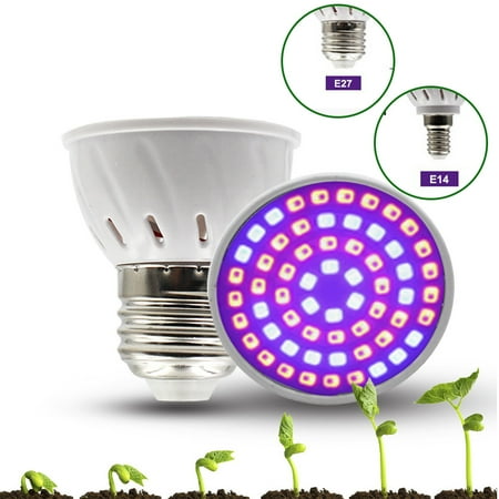 E27 E14 LED Hydroponic Flower Plants Growth Lamp for Greenhouses Garden