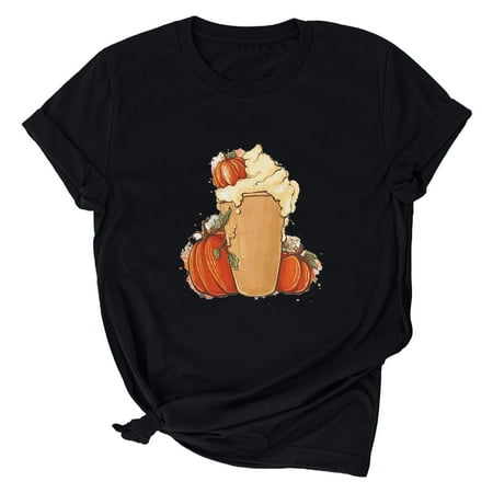 Shirts for Women Shirts for Women Women s Fashion Summer Round Neck Leisure Short Sleeve Thanksgiving Printing Tops Crop Top White Tank Tops Women Clearance Black XL
Shirts for Women Shirts for Women Women s Fashion Summer Round Neck Leisure Short Sleeve Thanksgiving Printing Tops Crop Top White Tank Tops Women Clearance Black XL