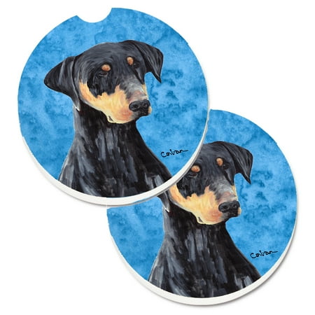 Carolines Treasures SC9126BUCARC Blue Doberman Set of 2 Cup Holder Car Coasters Large multicolor
Carolines Treasures SC9126BUCARC Blue Doberman Set of 2 Cup Holder Car Coasters Large multicolor