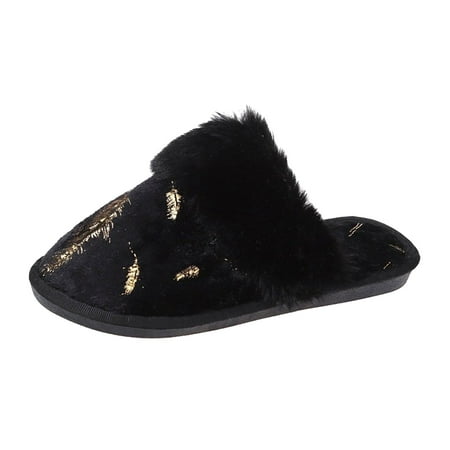 Youmylove Women Slide Slippers Fashion Bronzing Feather Printed Hairy Flat Casual Slippers Leisure Comfort Cozy Daily Walking
Youmylove Women Slide Slippers Fashion Bronzing Feather Printed Hairy Flat Casual Slippers Leisure Comfort Cozy Daily Walking