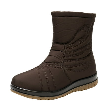 Puawkoer Ladies Shoes Mid Length Snow Boots Flat Velvet Warm Boots Casual Shoes Fashion Soft Bottom Ski Boots
Puawkoer Ladies Shoes Mid Length Snow Boots Flat Velvet Warm Boots Casual Shoes Fashion Soft Bottom Ski Boots
