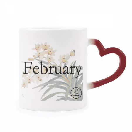 Elegant Orchid February Design Pattern Heat Sensitive Mug Red Color Changing Stoneware Cup
Elegant Orchid February Design Pattern Heat Sensitive Mug Red Color Changing Stoneware Cup