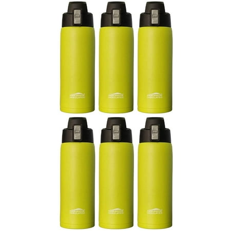 6-Pack (Vapor Lime) - Aquatix 21 Ounce Pure Stainless Steel Double Wall Vacuum Insulated Sports Water Bottle Convenient Flip Top - Keeps Drinks Cold for 24 Hours Hot for 6 Hours. Perfect for Gifts
6-Pack (Vapor Lime) - Aquatix 21 Ounce Pure Stainless Steel Double Wall Vacuum Insulated Sports Water Bottle Convenient Flip Top - Keeps Drinks Cold for 24 Hours Hot for 6 Hours. Perfect for Gifts