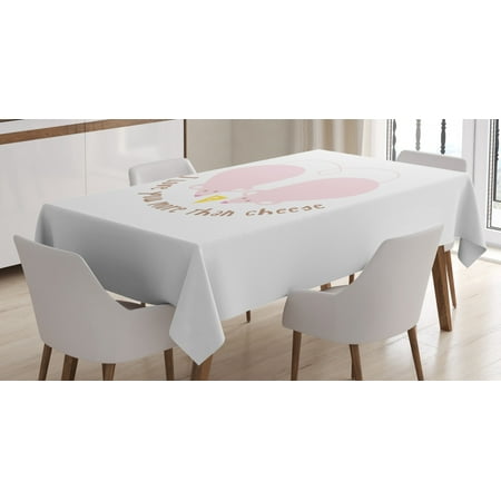 I Love You More Tablecloth Pink Rats with Tangled Tails Forming a Heart Sweet Valentines Rectangular Table Cover for Dining Room Kitchen 52 X 70 Inches Pale Pink Cocoa Yellow by Ambesonne
I Love You More Tablecloth Pink Rats with Tangled Tails Forming a Heart Sweet Valentines Rectangular Table Cover for Dining Room Kitchen 52 X 70 Inches Pale Pink Cocoa Yellow by Ambesonne