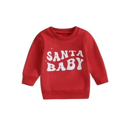 Qtinghua Infant Toddler Baby GirlBoy Christmas Sweatshirt Long Sleeve Letter Print Pullover Tops Red 18-24 Months
Qtinghua Infant Toddler Baby GirlBoy Christmas Sweatshirt Long Sleeve Letter Print Pullover Tops Red 18-24 Months