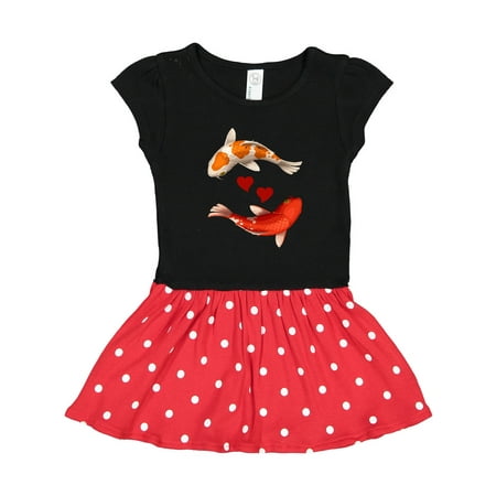 Inktastic Koi Carp Fish Japanese Gift Toddler Girl Dress