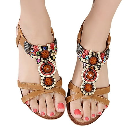 NECHOLOGY Flat Closed Toe Sandals for Women Bohemian Women Casual Elastic Band Beach String Universal Sandals Women Brown 8.5
NECHOLOGY Flat Closed Toe Sandals for Women Bohemian Women Casual Elastic Band Beach String Universal Sandals Women Brown 8.5