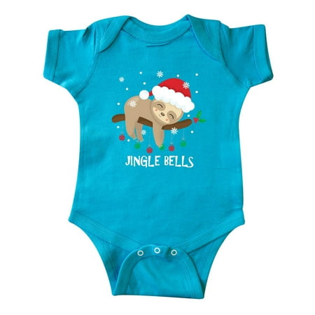 Inktastic Jingle Bells Sloth Gift Baby Boy or Baby Girl Bodysuit