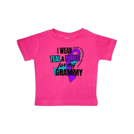 Inktastic Suicide Prevention I Wear Teal and Purple for My Grammy Gift Baby Boy or Baby Girl T-Shirt
Inktastic Suicide Prevention I Wear Teal and Purple for My Grammy Gift Baby Boy or Baby Girl T-Shirt