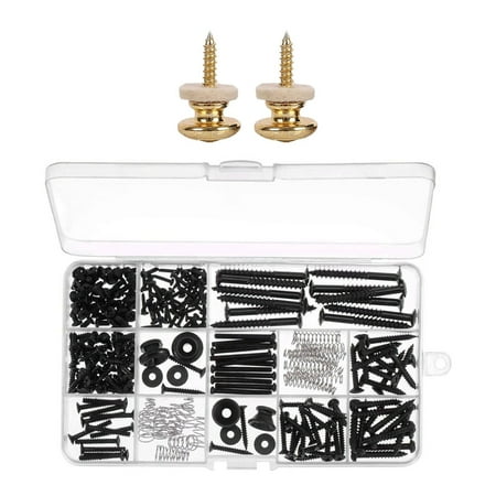 2Pcs Copper Guitar Strap Lock Gold & 1 Set Electric Guitar Screw Kit (9 Types) Switch Neck Plate Strap Buttons
2Pcs Copper Guitar Strap Lock Gold & 1 Set Electric Guitar Screw Kit (9 Types) Switch Neck Plate Strap Buttons