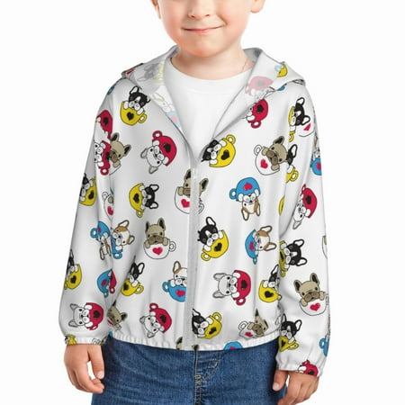 Zeuib French Bulldog With Coffee Cup Print Girls & Boys Sun Protection Hoodie with UPF 50+ Children’s Quick-Dry Jacket Perfect for Outdoor Activities-18 Months
Zeuib French Bulldog With Coffee Cup Print Girls & Boys Sun Protection Hoodie with UPF 50+ Children’s Quick-Dry Jacket Perfect for Outdoor Activities-18 Months