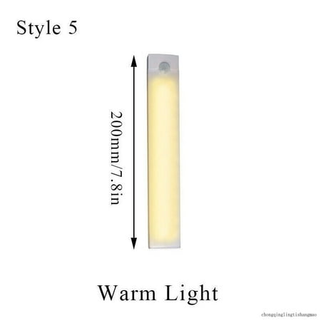 Wireless LED PIR Motion Sensor Light Cabinet Closet Lamp USB Rechargeable Strip