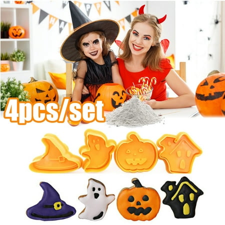 Travelwant 4Pcs/Set Halloween Silicone Baking Molds Multi-shaped Halloween Cake Pan Halloween Silicone Pumpkin Chocolate Elf Cat Ghosts Molds Baking Tools for DIY and Kitchen
Travelwant 4Pcs/Set Halloween Silicone Baking Molds Multi-shaped Halloween Cake Pan Halloween Silicone Pumpkin Chocolate Elf Cat Ghosts Molds Baking Tools for DIY and Kitchen