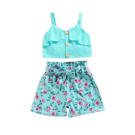 TheFound 2pcs Infant Kids Girls Holiday Clothes Sleeveless Vest Tops Floral Printed Elastic Shorts Sets
TheFound 2pcs Infant Kids Girls Holiday Clothes Sleeveless Vest Tops Floral Printed Elastic Shorts Sets