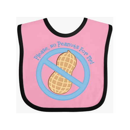 Inktastic No Peanuts Blue Logo Gift Baby Boy or Baby Girl Bib