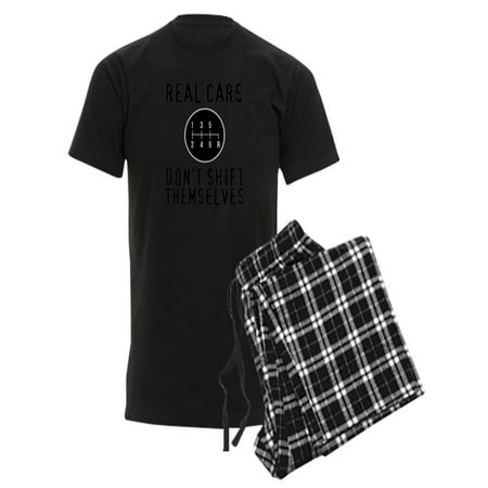 CafePress - Real Cars Don t Shift Thems Pajamas - Men s Dark Pajamas