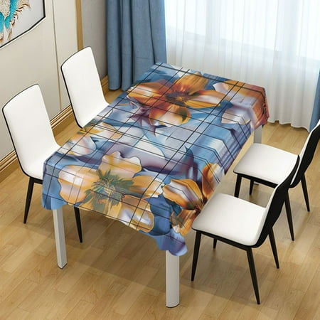 ALAZA Flower on Grid Abstract Rectangle Tablecloth Tablecover Dinning Table Cloth 60 x90 
ALAZA Flower on Grid Abstract Rectangle Tablecloth Tablecover Dinning Table Cloth 60 x90