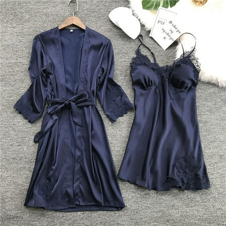 Rong Yun Lingerie Women Silk Lace Robe Dress Babydoll Nightdress Sleepwear Kimono Set
Rong Yun Lingerie Women Silk Lace Robe Dress Babydoll Nightdress Sleepwear Kimono Set