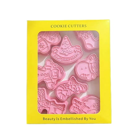 CHOMOEN 8 Pcs Cartoon Christmas Plastic Mold Sugar Cookie Cupcake Chocolate Baking
CHOMOEN 8 Pcs Cartoon Christmas Plastic Mold Sugar Cookie Cupcake Chocolate Baking