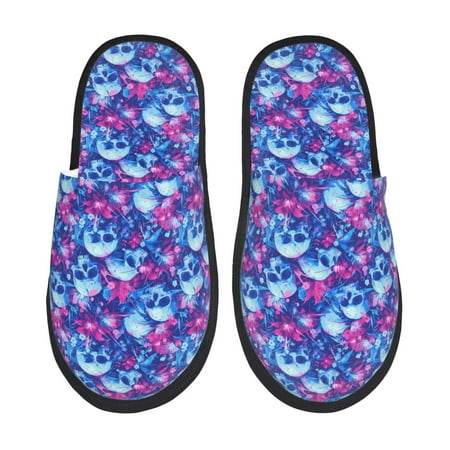 Sikiie blue Skull purple flower Fuzzy Slip-on Slippers Warm Cozy Soft Lightweight Memory Foam Indoor House ShoesLarge
Sikiie blue Skull purple flower Fuzzy Slip-on Slippers Warm Cozy Soft Lightweight Memory Foam Indoor House ShoesLarge