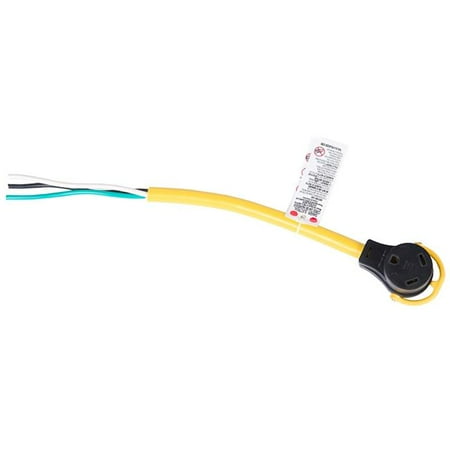 18 in. 30 A Female Pigtail Stripped Adapter