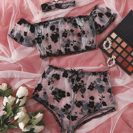 TWGONE Women s Sexy Lingerie Three-Piece Flocking Black Mesh Seductive Sexy Lingerie Black M Buy 2 get 1 Free
TWGONE Women s Sexy Lingerie Three-Piece Flocking Black Mesh Seductive Sexy Lingerie Black M Buy 2 get 1 Free