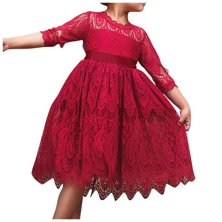 DNDKILG Baby Toddler Girl Long Sleeve Sundress Floral Spring Dress Dresses Red 1Y-6Y 120
DNDKILG Baby Toddler Girl Long Sleeve Sundress Floral Spring Dress Dresses Red 1Y-6Y 120