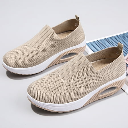 Solid Mesh Air Cushion Running Sneakers Thick Bottom Height Increased Slip On Sports Shoes Women‘s Footwear
Solid Mesh Air Cushion Running Sneakers Thick Bottom Height Increased Slip On Sports Shoes Women‘s Footwear