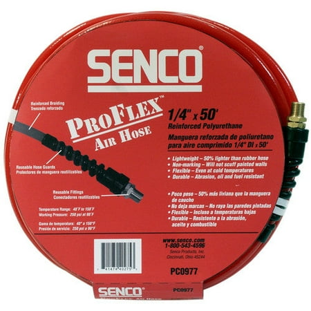 Senco PC0977 Proflex Reinforced Polyurethane Air Hose 1/4 X 50
