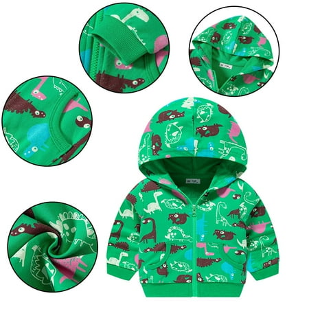 Esaierr Kids Boys Dinosaur Sweatshirt Coat for Baby Toddler Cotton Hooded Jacket Zip Autumn Winter Casual Sweatshirt for 1-10Y
Esaierr Kids Boys Dinosaur Sweatshirt Coat for Baby Toddler Cotton Hooded Jacket Zip Autumn Winter Casual Sweatshirt for 1-10Y