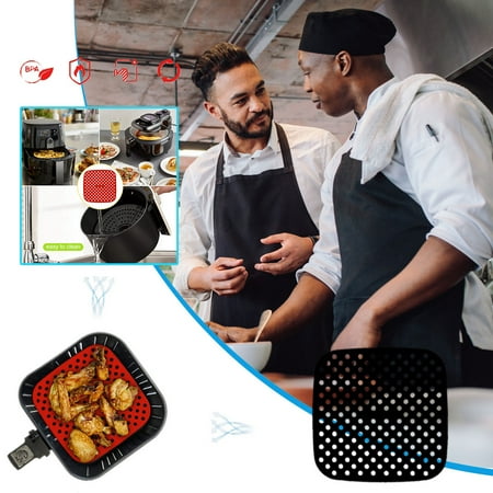 Kitchen Gadgets Reusable Air Fryer Liners Stick Silicone Air Fryer Basket Mats Accessories Kitchen Organization and Storage
Kitchen Gadgets Reusable Air Fryer Liners Stick Silicone Air Fryer Basket Mats Accessories Kitchen Organization and Storage
