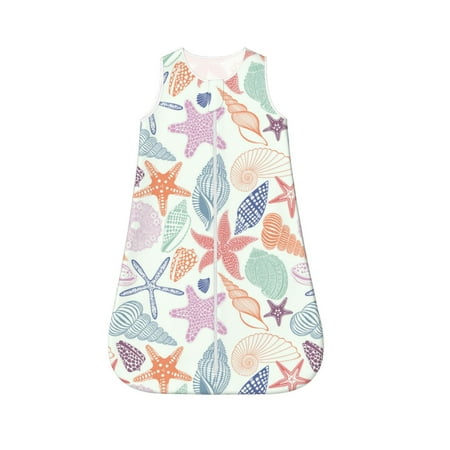 Fotbe Colorful Seashells Pattern Sleep Sack - Baby Wearable Blanket with Zipper Extra Soft Cotton Sleeveless Sleeping Bag for Infants-Small
Fotbe Colorful Seashells Pattern Sleep Sack - Baby Wearable Blanket with Zipper Extra Soft Cotton Sleeveless Sleeping Bag for Infants-Small