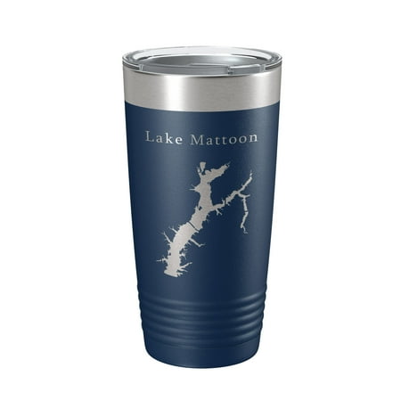 Lake Mattoon Map Tumbler Travel Mug Insulated Laser Engraved Coffee Cup Illinois 20 oz Navy Blue
Lake Mattoon Map Tumbler Travel Mug Insulated Laser Engraved Coffee Cup Illinois 20 oz Navy Blue