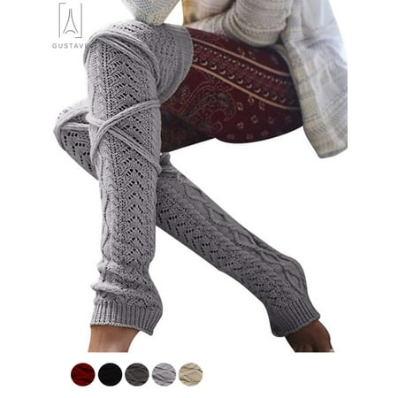 Gustave Women Thigh High Socks Extra Long Over the Knee Cotton Knit Warm Thick Tall Long Boot Stockings Leg Warmers Light Gray
Gustave Women Thigh High Socks Extra Long Over the Knee Cotton Knit Warm Thick Tall Long Boot Stockings Leg Warmers Light Gray