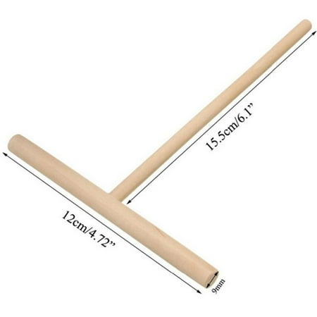 DIY Pie Tool Kitchen Tool Chinese Specialty Crepe Maker Pancake Batter Wooden Spreader Stick T Shape
DIY Pie Tool Kitchen Tool Chinese Specialty Crepe Maker Pancake Batter Wooden Spreader Stick T Shape