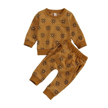 Infant Baby Boy Girl Fall Winter Solid Color Tops and Pants Kids Sweatsuit 2 Piece Set
Infant Baby Boy Girl Fall Winter Solid Color Tops and Pants Kids Sweatsuit 2 Piece Set