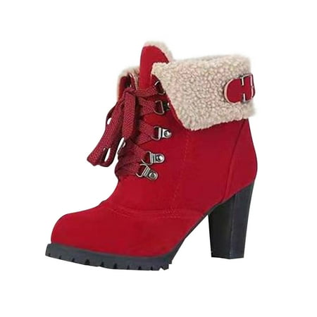Women Chunky Platform Suede Boots Fashion Lacing Up Plush Fleece Ankle Boots Warm Winter Heeled Casual Boot
Women Chunky Platform Suede Boots Fashion Lacing Up Plush Fleece Ankle Boots Warm Winter Heeled Casual Boot