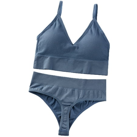 fanshao 1 Set Bra G-strings Seamless Wireless Ladies Gathering Padded Underwear Set for Honeymoon
fanshao 1 Set Bra G-strings Seamless Wireless Ladies Gathering Padded Underwear Set for Honeymoon