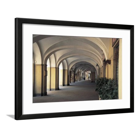 Arcade of a Building, Chivasso, Piedmont, Italy Framed Print Wall Art