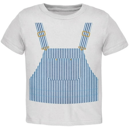 Train Engineer Costume White Toddler T-Shirt