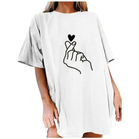 White Blouse for Women Band Tees for Women Women Fashion Love Print O-Neck Loose Short Sleeve T-shirt Top Blouse Pullover Band Tees for Women White XL
White Blouse for Women Band Tees for Women Women Fashion Love Print O-Neck Loose Short Sleeve T-shirt Top Blouse Pullover Band Tees for Women White XL