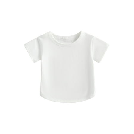 Sunisery Kids Baby Boy Girl T-Shirt Casual Summer Crew Neck Solid Color Loose Short Sleeve Pullover Shirt for Toddler 0-3Years
Sunisery Kids Baby Boy Girl T-Shirt Casual Summer Crew Neck Solid Color Loose Short Sleeve Pullover Shirt for Toddler 0-3Years