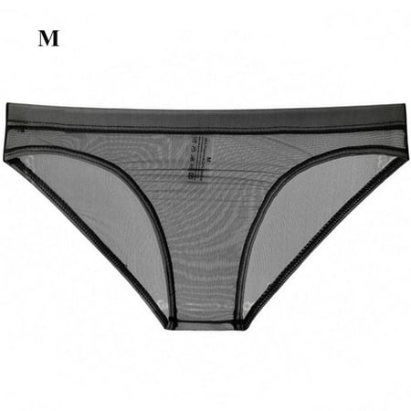 Men Ice Silk Seamless Breathable Mesh Briefs Full Transparent Underpants Underclothes BLACK M
Men Ice Silk Seamless Breathable Mesh Briefs Full Transparent Underpants Underclothes BLACK M