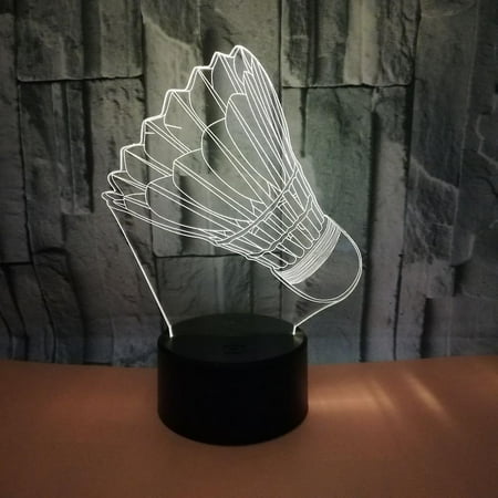 3d Led Optical Illusion Acrylic Night Light With Remote & Smart Touch 7 Colors Changingbadminton
3d Led Optical Illusion Acrylic Night Light With Remote & Smart Touch 7 Colors Changingbadminton
