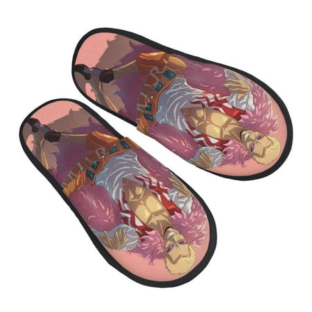 Donquixote Doflamingo Mens Clog Furry Slippers Indoor House Shoes