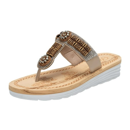 Cathalem Summer Ethnic Style Fashion Concise Casual Flip Flops Women Shoes Plus Size Outdoor Bohemian Style Beach Slide Slippers Beige 39
Cathalem Summer Ethnic Style Fashion Concise Casual Flip Flops Women Shoes Plus Size Outdoor Bohemian Style Beach Slide Slippers Beige 39