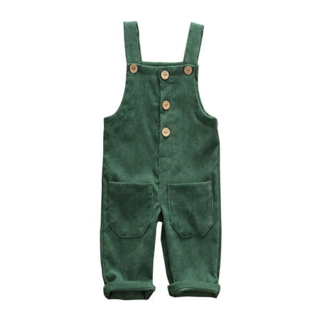 Toddler Baby Boy Girl Corduroy Suspender Rompers Solid Adjustable Strap Pockets Overalls Spring Autumn Button Down Trousers
Toddler Baby Boy Girl Corduroy Suspender Rompers Solid Adjustable Strap Pockets Overalls Spring Autumn Button Down Trousers