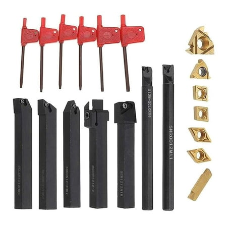 12mm Lathe Turning Tool Holder Boring Bar Lathe Tool Lathe Cutter Metal Turning Rod Industrial with Carbide Inserts
12mm Lathe Turning Tool Holder Boring Bar Lathe Tool Lathe Cutter Metal Turning Rod Industrial with Carbide Inserts