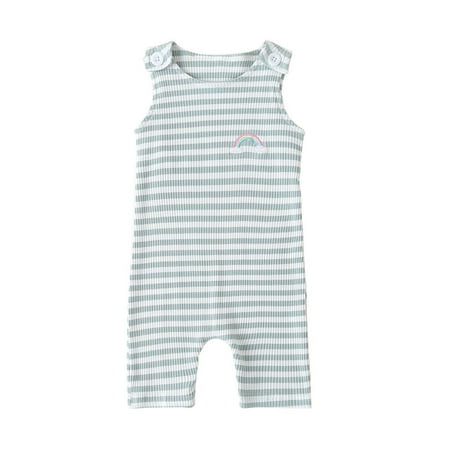FRSASU Kids Jumpsuit Clearance Infant Baby Boys Girls Sleeveless Stripe Rainbow Print Romper Jumpsuit
FRSASU Kids Jumpsuit Clearance Infant Baby Boys Girls Sleeveless Stripe Rainbow Print Romper Jumpsuit